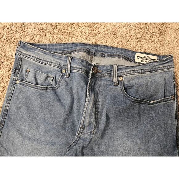 Buffalo David Bitton Jeans Men's 36x29 Blue Axel Slim Straight Stretch - Picture 2 of 8